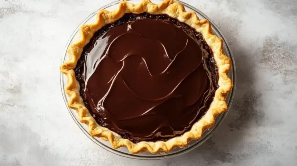 How to Make Cream Pie Recipe? Homemade chocolate cream pie with a flaky golden crust and a smooth, glossy chocolate filling – Cream Pie Recipe